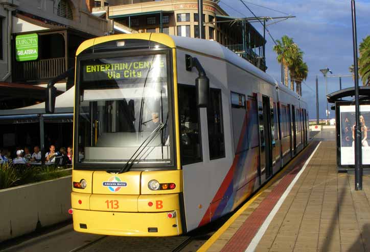 Adelaide Metro Bombardier Flexity tram 113 Adelaide Festival